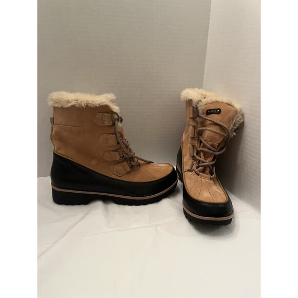 Size 7 M - JBU Women's Alaina Maldive Weather Ready Faux Fur Boots - Picture 1 of 10
